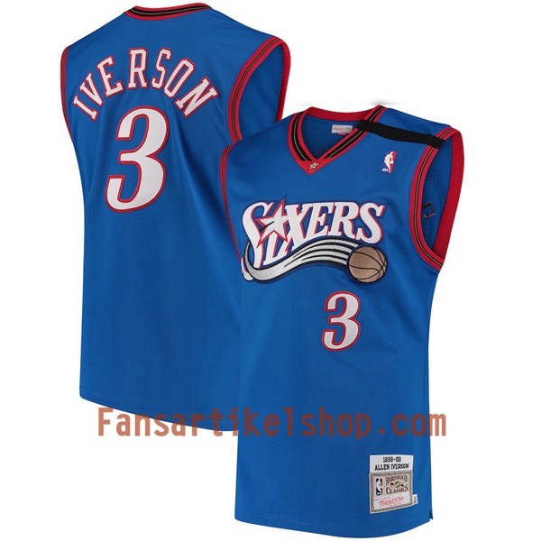 NBA Philadelphia 76ers Trikot Allen Iverson 3 Hardwood Classics Dunkelblau Swingman - Herren NBA Philadelphia 76ers Trikot Allen Iverson 3 Hardwood Classics Dunkelblau Swingman - Herren